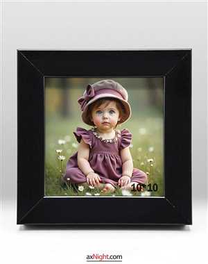 قاب 10×10 مشکی ساده TFC